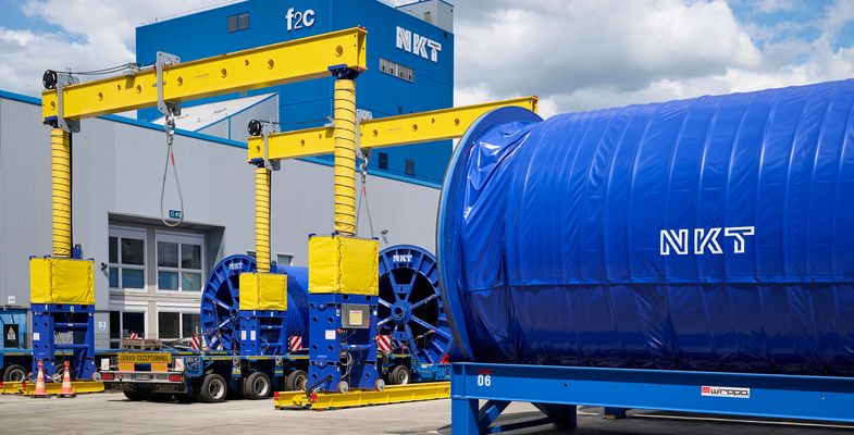 cable drum transport loading