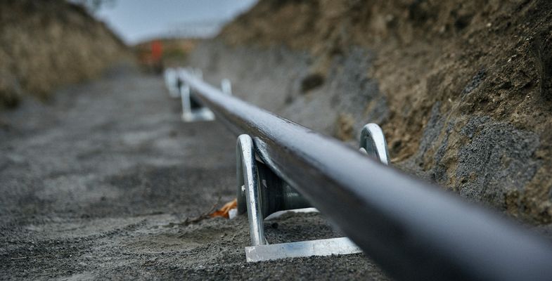 High voltage cable onshore installation in Trelleborg
