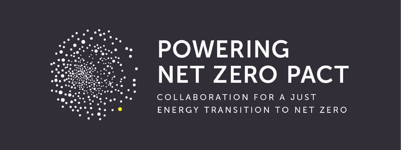 powering net zero pact logo collaboration for a just energy transition to net zero